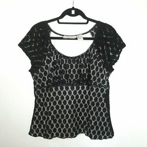 Black Lace Top